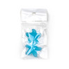 Matte Glass, Sea Glass Style 30mm Light Aqua Blue Starfish Back Drilled Pendant - 2 pendants per bag