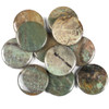 Snakeskin Jasper 44mm Top Drilled Coin Pendant - 1 per bag