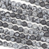 Matte Snowflake Obsidian 8mm Round Beads - 15 inch strand