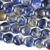 Sodalite 10mm Coin Beads - approx. 8 inch strand, Set A