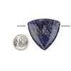 Sodalite 35mm Top Drilled Inverted Triangle Pendant - 1 per bag