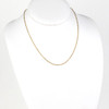Gold Stainless Steel 1mm Small Flat Cable Chain Necklace - 18 inch, SS01g-18