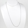 Silver Stainless Steel 1mm Small Flat Cable Chain Necklace - 24 inch, SS01s-24