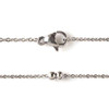 Cherry Tree Beads Stainless Steel 3mm Ball and 1mm Curb Chain Necklace SS09 
