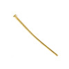 Gold Plated Stainless Steel 1 inch, 22 gauge Headpins - 100 per bag