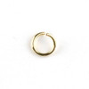 Gold Plated Stainless Steel 0.8x6mm Open Jump Rings - 100 per bag