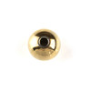 Gold Plated Stainless Steel 7x8mm Round Beads with approximately a 2mm hole - 20 per bag