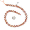 Peach Moonstone 10mm Round Beads -  15 inch strand