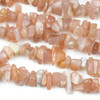 Peach Moonstone 5-8mm Chip Beads - 31" circular strand