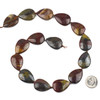 Tiger Iron Jasper 18x25mm Teardrop Beads - 16 inch knotted strand