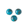 Turquoise Grade "AB" 14mm Coin/Button Cabochon - 1 per bag