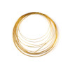 21 Gauge Coated Non-Tarnish Gold Plated Copper Half Round Wire in 4-Yard Coil