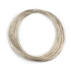 21 Gauge Coated Non-Tarnish Fine Silver Plated Copper Half Round Wire in a 100 Foot Coil