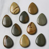 Wild Horse Picture Jasper 30x40mm Top Drilled Drop Beads - 16 inch strand