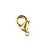 Raw Brass 8x15mm Lobster Clasps - 6 per bag