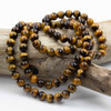 Cherry Tree Beads Yellow Tigereye 8mm Mala Round Beads - 115 beads per strand  Cherry Tree Beads Yellow Tigereye 8mm Mala Round Beads - 115 beads per strand