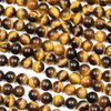 Yellow Tigereye 8mm Round Beads - 15 inch strand