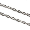 Natural Silver Stainless Steel 3mm Rope Chain - 2 meters, SS08s-2m