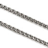 Natural Silver Stainless Steel 3mm Spiga/Wheat Chain - 2 meters, SS02s-2m
