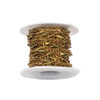 Cherry Tree Beads Raw Brass Chain with 2.5x3.5mm Small Oval Links with2.5x11mm Twisted Bar Links - chain3265vb-sp - 10 meter spool 