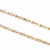 Cherry Tree Beads Raw Brass Chain with 2.5x3.5mm Small Oval Links alternating with 2x6mm Octahedron Links - chain1045vb-sp - 10 meter spool 