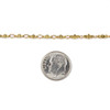Cherry Tree Beads Raw Brass Chain with 2.5x3.5mm Small Oval Links alternating with 2x6mm Octahedron Links - chain1045vb-sp - 10 meter spool 