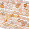 Cherry Blossom Agate 8mm Round Beads - 15 inch strand