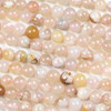 Cherry Blossom Agate 10mm Round Beads - 15 inch strand