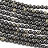 Golden Sheen Obsidian 6mm Round Beads - 14 inch strand