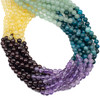 Jewel Tone Gemstone Artisan Strand - 6mm Round Beads, 15.5 inch strand, mix #4