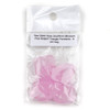 Matte Glass, Sea Glass Style 20x24mm Blossom Pink Ridged Triangle Pendants - 6 per bag