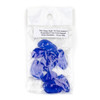 Matte Glass, Sea Glass Style 10-15x21x28mm Royal Blue Free Form Nugget Drop Pendants - 10 per bag