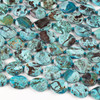 Dyed Agate 25x30mm Turquoise Faceted Slab Beads - 16 inch strand