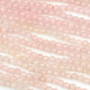 Dyed Jade 4mm Light Pink Faceted Round Beads - 8 inch strand