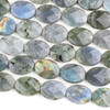 Blue Labradorite 15x20mm Faceted Oval Beads - 15.5 inch strand