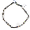 Blue Labradorite 8mm Faceted Coin Beads - 15 inch strand