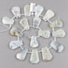 Moonstone 20x29mm Top Drilled Faceted Shield Beads - 15 inch strand