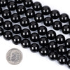 Black obsidian beads for DIY projects.