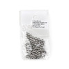 Cherry Tree Beads Antique Silver Plated Brass 5mm Leather Crimp Beads with a 3mm Large Hole - 100 per bag - brasslgcr5as-100 