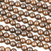 Cherry Tree Beads Black Ebony Wood 8mm Round Beads - 15.5 inch strand 