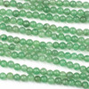 Green Aventurine 4mm Round Beads - approx. 8 inch strand, Set A