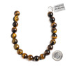 Yellow Tigereye 10mm Round Beads - approx. 8 inch strand, Set A