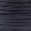 Black Microsuede 1.5mm Thick, 2mm Wide Flat Cord - 3 yards