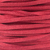 Red Microsuede 1.5mm Thick, 2mm Wide Flat Cord - 3 yards