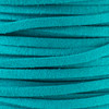 Turquoise Green Microsuede 1.5mm Thick, 2mm Wide Flat Cord - 3 yards