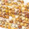 Cherry Tree Beads Crazy Lace Agate 8mm Simple Faceted Star Cut Beads - 15 inch strand 