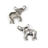 Silver Pewter 20x27mm Elephant Charm - 10 per bag