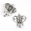 Cherry Tree Beads Silver Pewter 32x36mm Elephant Head Pendant - 3 per bag 