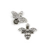 Cherry Tree Beads Silver Pewter 25x29mm Flying Bug Pendant with Open Setting - 10 per bag 