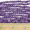 Amethyst Faceted 4mm Round Beads - approx. 8 inch strand, Set B